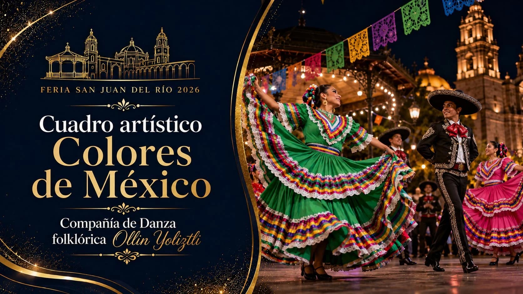 Cuadro artístico 'Colores de México', Compañía de Danza folklórica Ollin Yoliztli