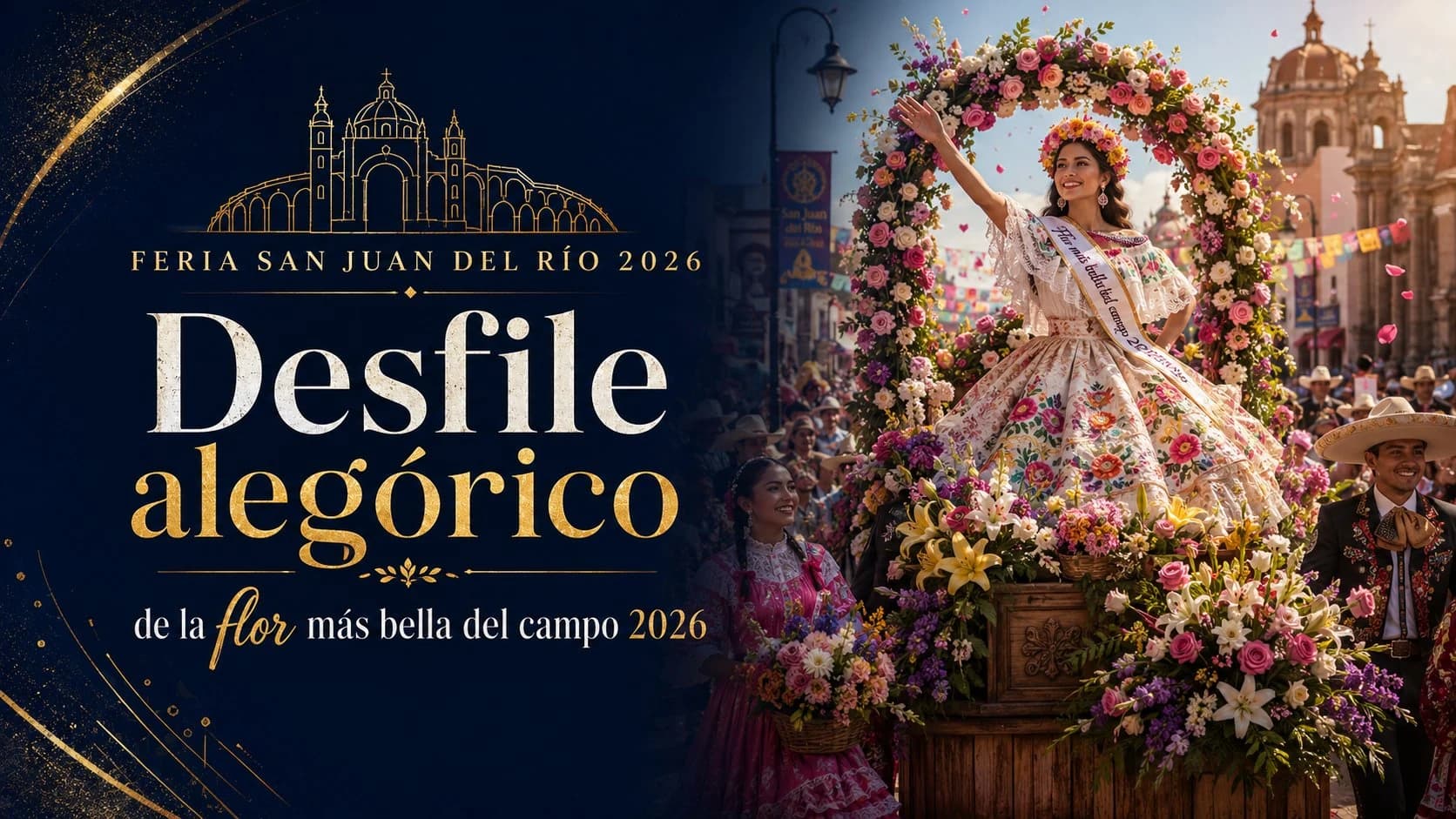 Desfile alegórico de la flor mas bella del campo 2026