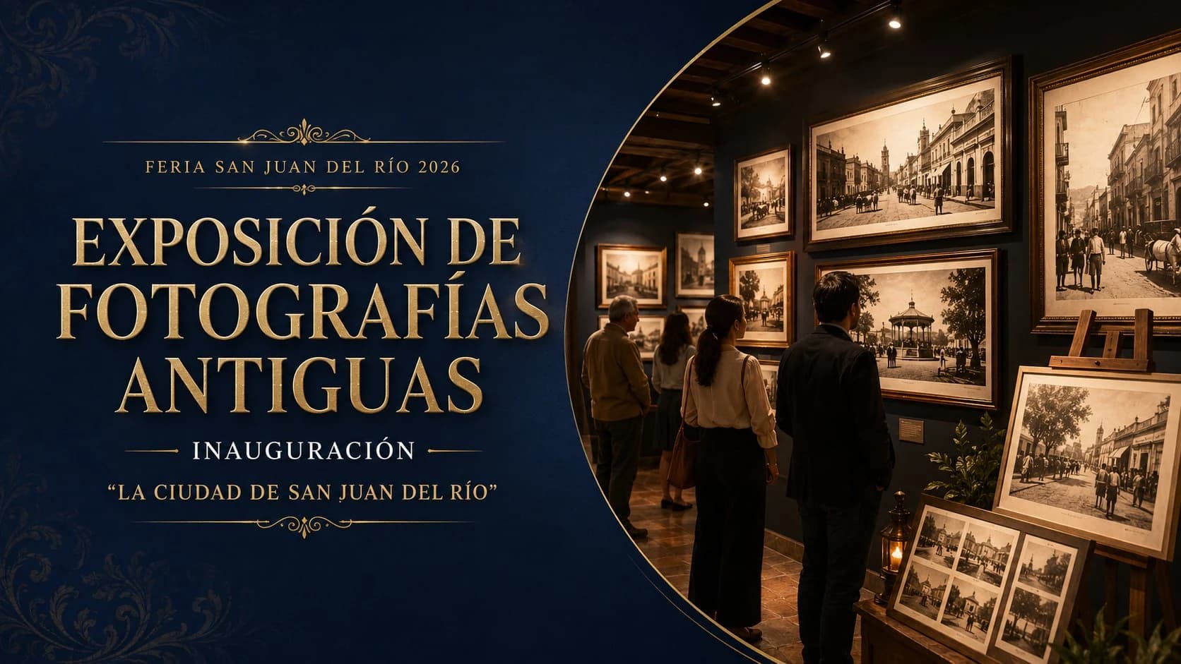 Exposición de fotografías antiguas: Inauguración 'La ciudad de San Juan del Río'
