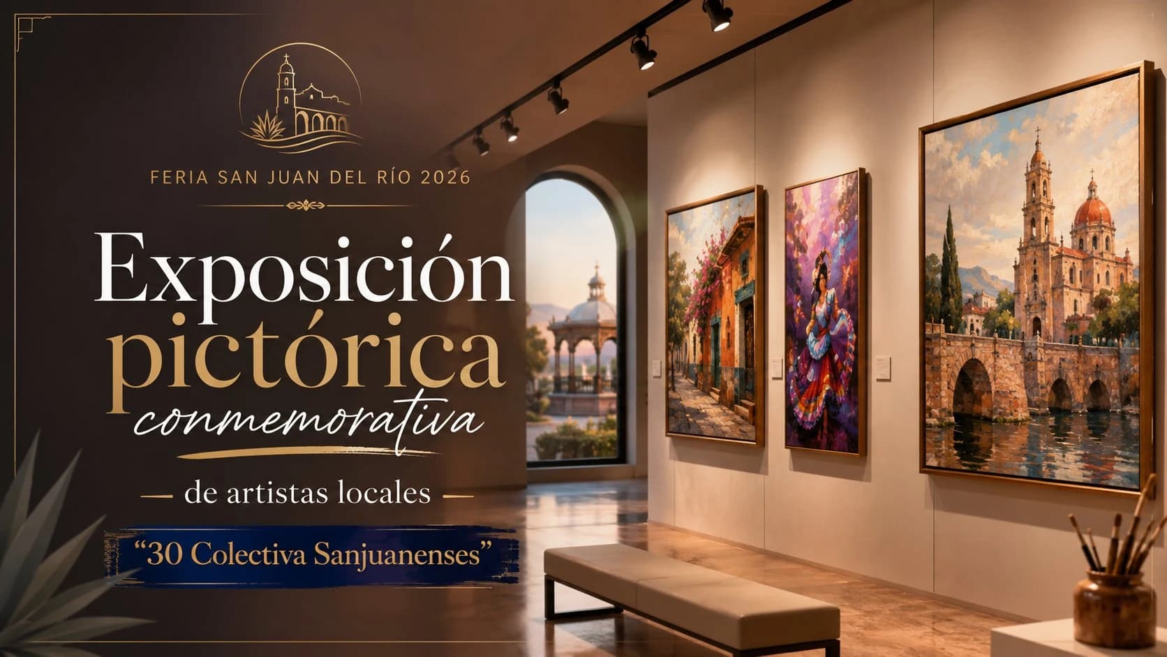 Exposición pictórica conmemorativa de artistas locales '30 Colectiva Sanjuanenses'