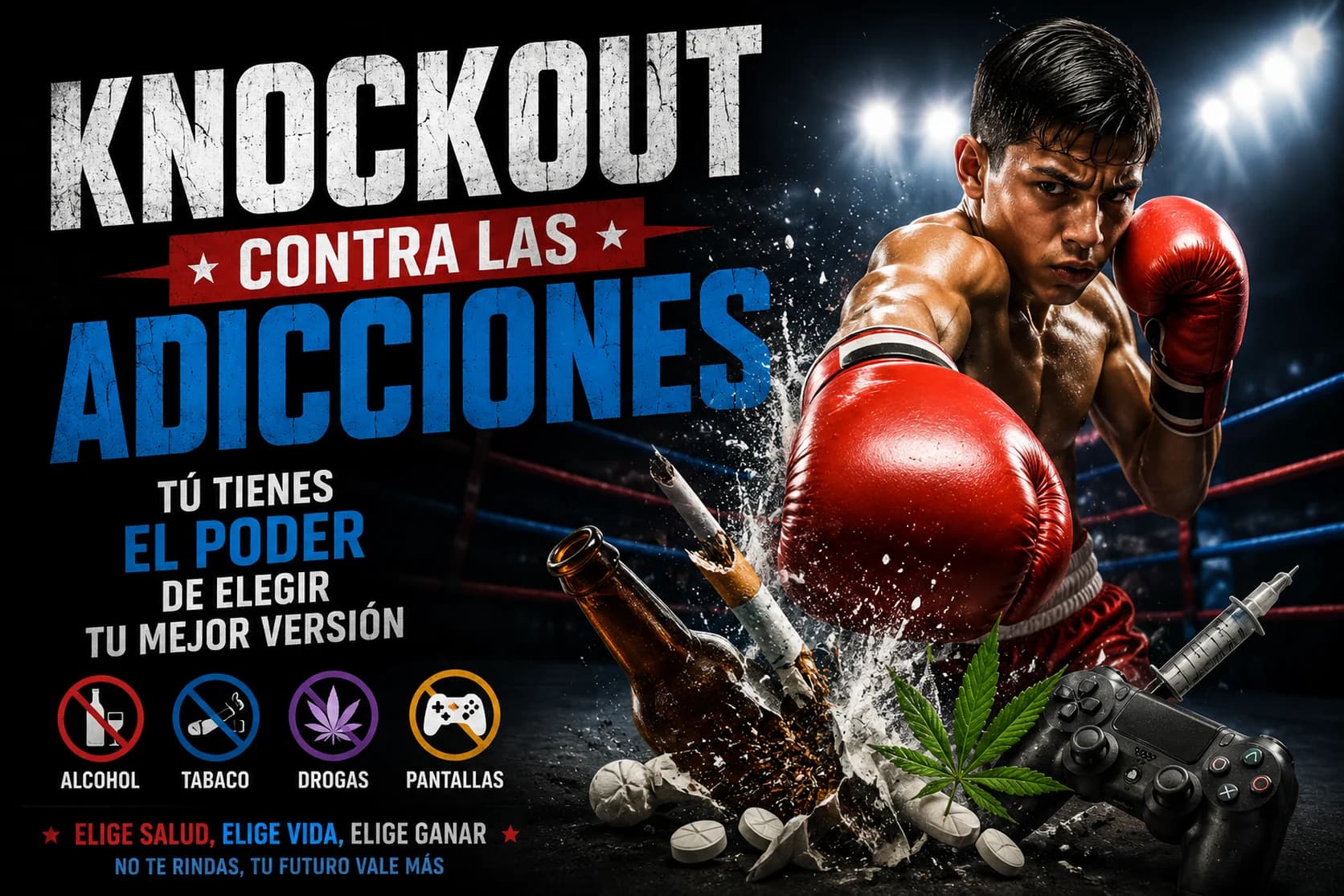 Knockout contra las adicciones
