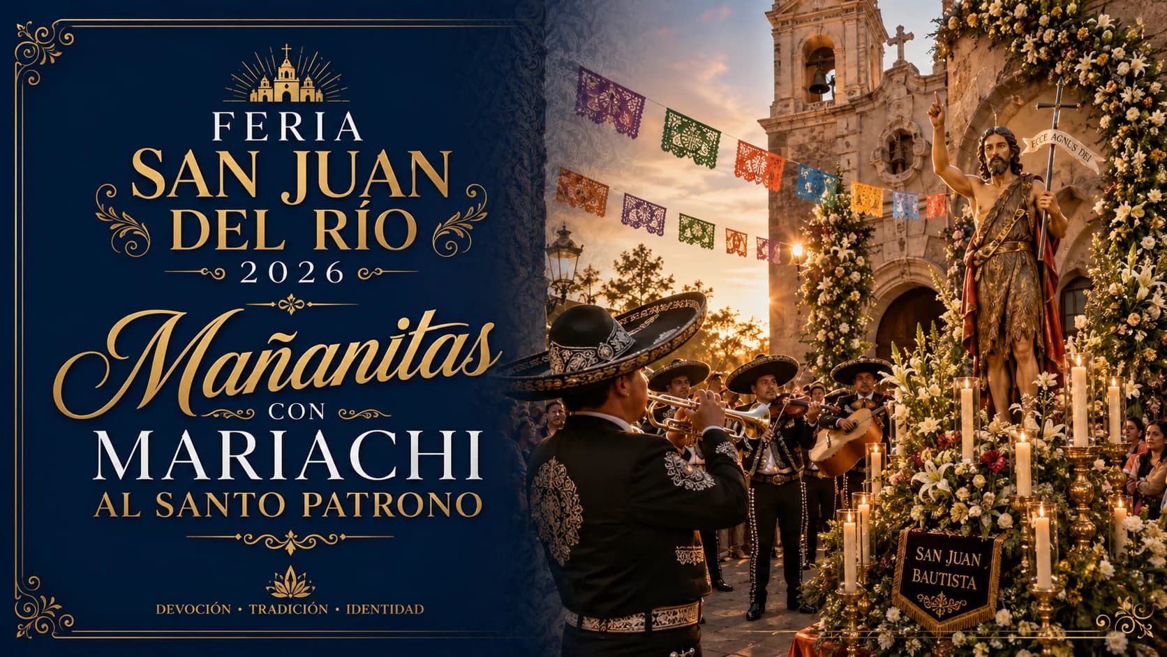 Mañanitas con mariachi al santo patrono