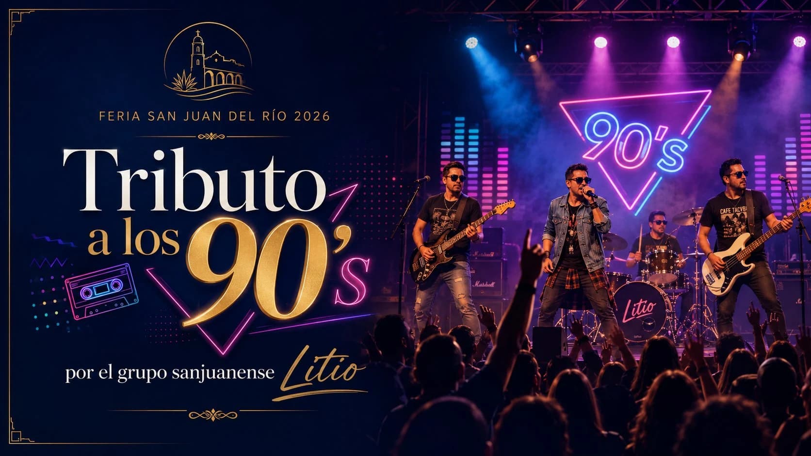 Tributo a los 90's por el grupo Sanjuanense Litio
